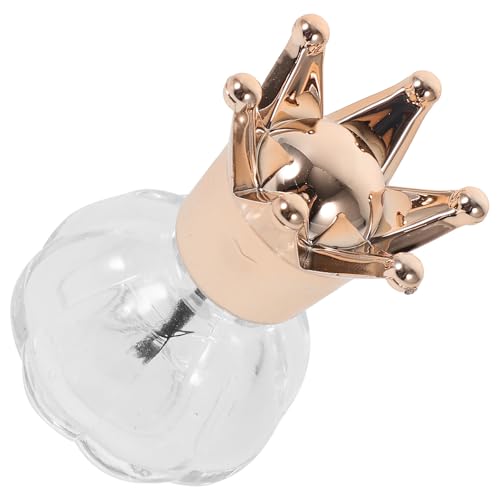 VILLCASE 4 Piezas Botella Dispensadora de Esmalte de Uñas de Vidrio Reutilizable y Recargable de 10ml Diseño Plateado para Decoración de Uñas