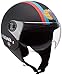 Produktbild BHR 96387 Helm Demi-Jet Line One 801, Catania Fußball schwarz, Größe M (57/58 cm), Schwarz, Größe M