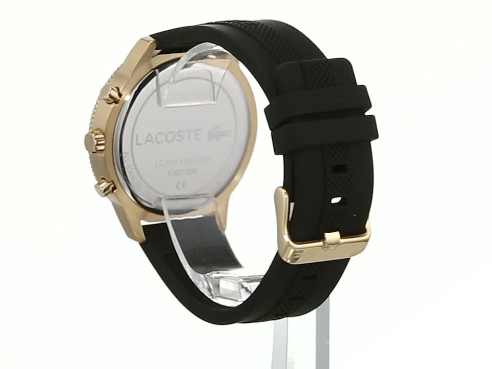 Lacoste Multi Zifferblatt Quarz Uhr für Herren mit Schwarzes 