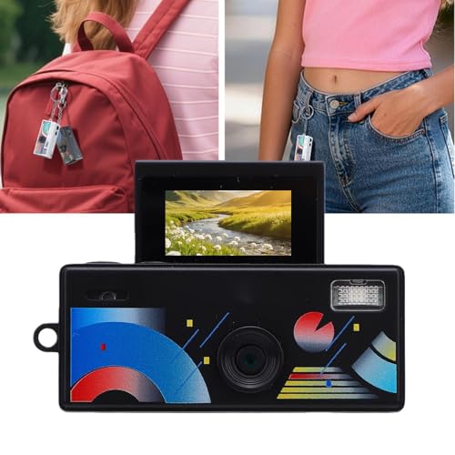 Image of SUNGOOYUE Mini Digital Camera,0.96 Inch LCD Mini Camera with Built in Flash, for Daily Documentation and Celebrations (Black)