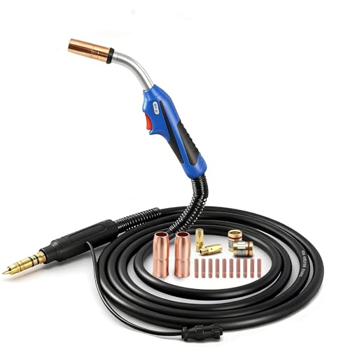 Image of 10ft Eddyweld Heavy Duty Mig Gun 250A Mig Welding Gun Compatible with Miller M25 M-25 Millermatic 200, 210, 212, 250, 250X, 251, 252 Miller Torch, Give away .035 parts kits