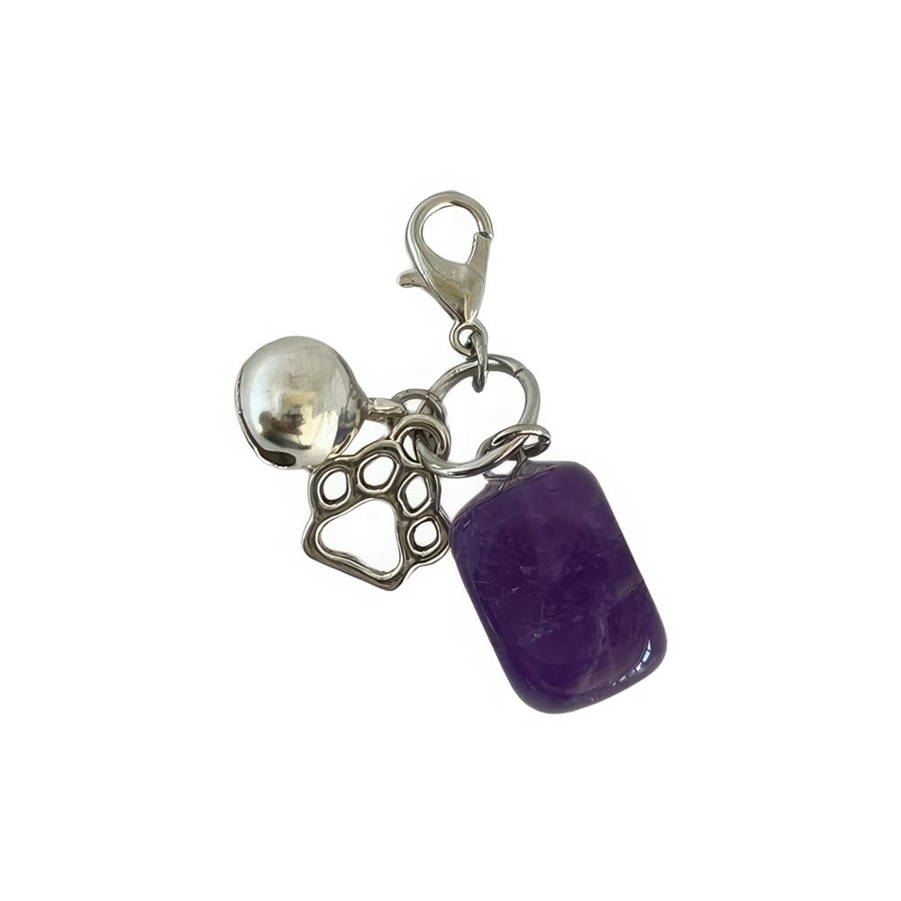 VIE Pet Charm, Bell and Tumble, Amethyst