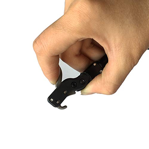 Jianzd Archery Release Aid Compound Bow Huting Arrow Leather Wristband Bow Accessories (Blue) #TOP4