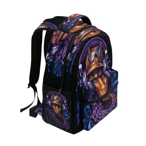 Sac à dos scolaire hippocampe pour filles et garçons