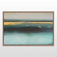 Framed Canvas Wall Art Abstract Landscape Canvas Prints Home Artwork Decoration for Living Room,Bedroom - 16x24 inches