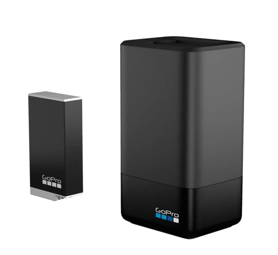 Image of GoPro Dual Battery Charger + Enduro Rechargeable Batteries (Max 360) - Official Accessory