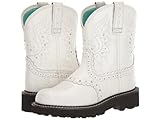 ARIAT Women's Gembaby Western Boot - White Snake Emboss/Opulent White, 8 Narrow