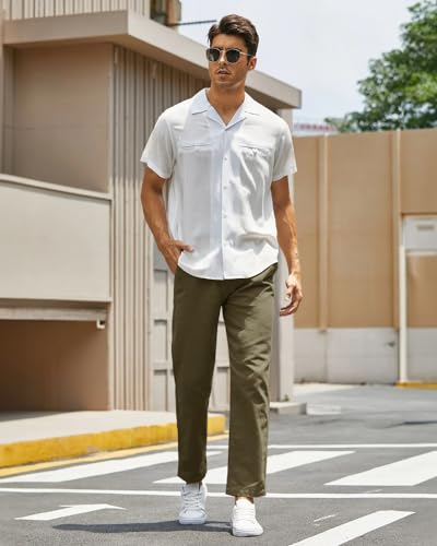 Image of EYEBOGLER Mens Regular Fit Formal & Casual Pant