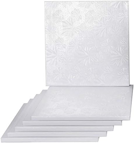 10" White Square Drum 1/2", 6 count