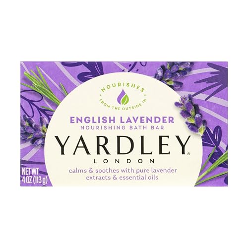 Yardley London English Lavender Naturally Moisturizing Bath Bar, 4 ounce