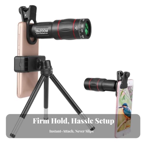 ZOOMELLA High Magnification Phone Telephoto Lens Kit Tripod Use 28x - Image 3