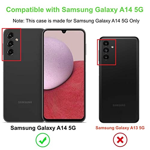 Lmposla For Galaxy A14 5G Case, Matte Black Slim Ultra-Thin Flexible Soft Tpu Shockproof Anti Slip Protective Case Cover For Samsung Galaxy A14 5G (Dragon) #TOP1