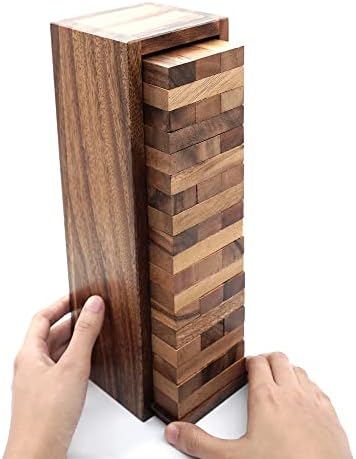 Board Games for Families and Kids with a Stacking Block Games of Tumbling Tower Game Classic Wood That Will Challenges Your Skills in Adult Kids and Family to Get Fun Day and Night