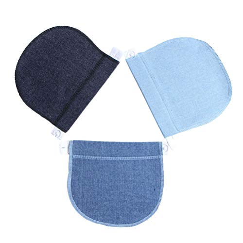 Preisvergleich Produktbild Healifty 3 Stück Schwangerschaftsgürtel-Verlängerung... für schwangere Frauen (Marineblau, Marineblau und Hellblau)