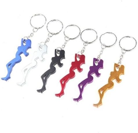 Beauty And Sexy Girl Beer Bottle Opener Metal Keychains