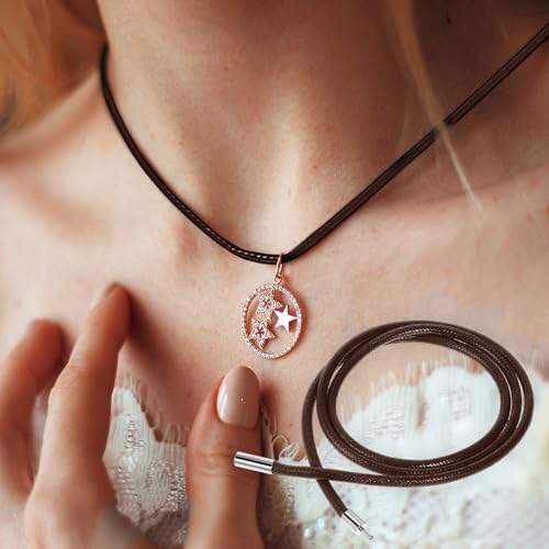 AHQiZFX 4 Stück Lederband für Kette,1.5/3mm Kunstleder Lederband mit Verschluss,Armband Lederkette Herren,Geflochten Lederkette,Lederhalsband Damen,Leder Halskette für Männer DIY Anhänger Schmuck