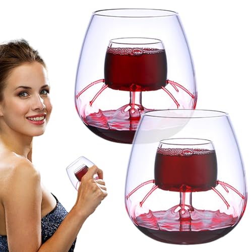 Verres à décanter en bas avec aérateur et insufflateur intégrés