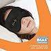 Brownmed IMAK Eye Pillow - Sleep Mask with ErgoBeads for Pain Relief - Cooling & Relaxing Sleep Aid - Black