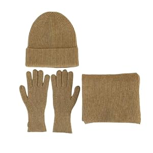 Ensemble d ' accessoires d ' hiver 3 pièces en tricot doux, chapeau, écharpe, gants, tricots pour adultes et adolescents, unisexe, tenue scolaire et décontractée, chapeau doux et chaud, écharpe, gants