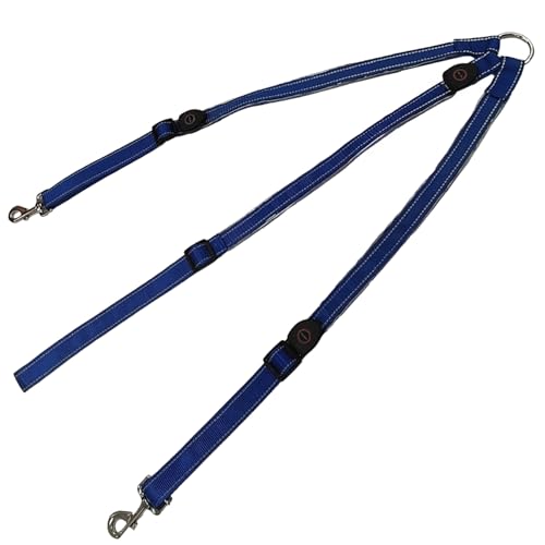 Horse Breastplate with Led Light, Tack of Nylon Adjustable, Waterproof, Rechargeable Via USB, for Shows and Parades, Night Riding, Blue, Sizes Adjustable