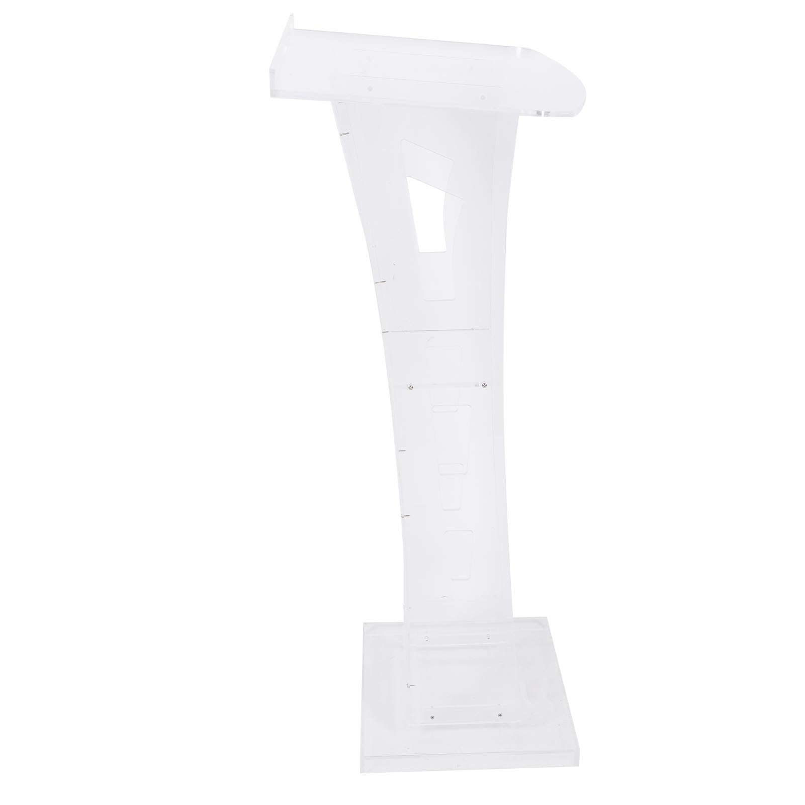 Support de Podium en Acrylique Transparent, Podiums de Présentation Professionnels avec étagère de Rangement, pour églises, Conférences, Mariages, Salles de Classe, Discours
