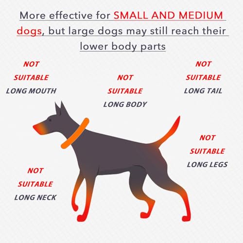 Image of IDOMIK Dog Recovery Collar, Waterproof Soft Dog Cone After Surgery, Comfy Protective Elizabethan Collar Alternative for Dogs Cats, Adjustable Pet Neck Donut Cone Anti-Licking Biting Wounds,Grey,3XL
