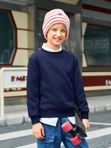 Haloumoning Boys Crewneck Pullover Sweatshirts Kids Youth Casual Long Sleeve Shirts 5-14 Years4