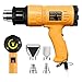 SEEKONE Heat Gun 1800W Heavy Duty Hot Air Gun Kit Variable Temperature Control with 2-Temp Settings 4 Nozzles 122℉~1202℉（50℃- 650℃）with Overload Protection for Crafts, Shrinking PVC, Stripping Paint