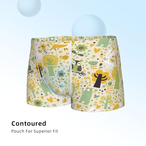 Boys' Cotton Boxer Brief Soft Underwear-Animal Tree4