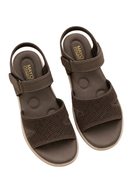 Women's Lightweight Comfort Sports Sandals | Adjustable Hook & Loop Strap | Breathable Knit Upper | Cushioned Footbed | Anti-Slip Casual Walking Sandals for Daily Wear, Travel & Outdoor-picture-41