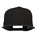 MG Flat Bill Snapback Twill Cap - Black OSFM