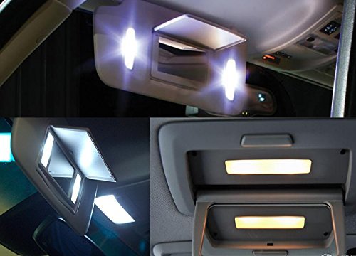 Bombillas LED 29mm para espejo y visor solar, 4 piezas miniatura 3