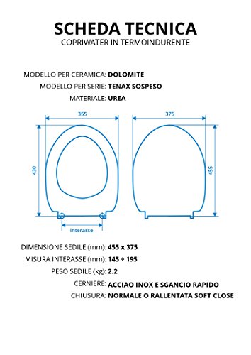 Copriwater per DOLOMITE TENAX SOSPESO