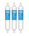 AQUA CREST GXRTQR Inline Water Filter, Replacement for GE® GXRTQR, Reduces Chlorine, Fluoride, Limescale and More, 3 Filters (Package may vary)