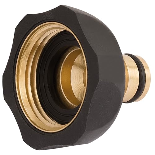 Draper 27697 Brass and Rubber Tap Connector, 1"