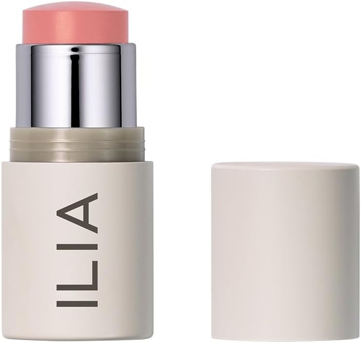 ILIA - Multi-Stick Cheek + Lip Color | Buildable + Blendable | Multi-Use Cream Blush | Nourishing Skincare Ingredients | Clean, Cruelty-Free (In The Mood | Golden peach pearl)