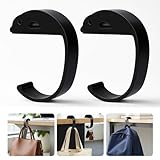 Gelobo 2 PCS Purse Hook for Table Heavy Duty, Bag Hanger for Table, Classroom, Office, Travel, Multi-Use Portable Bag Hook for Desk, Headphone, Key, Backpack, Office Table Accessories
