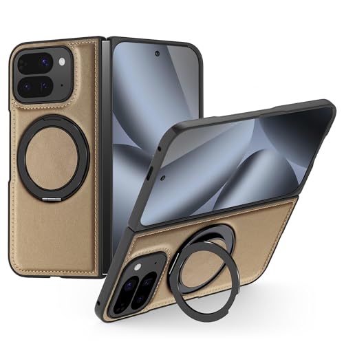 LHNUNP for Google Pixel 10 Pro Fold }Olbg U[P[X Oz_[t [MagSafeΉ][Rpی] M̍YXN[ی Xh~P[X, Gold