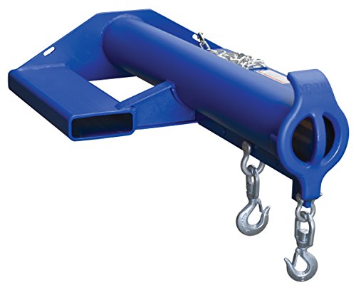 Vestil LMS-EBNT-40-6 Steel Shorty Non Telescoping Lift Boom 24 In. Fork Pocket Center 6,000 Lb. Capacity Blue