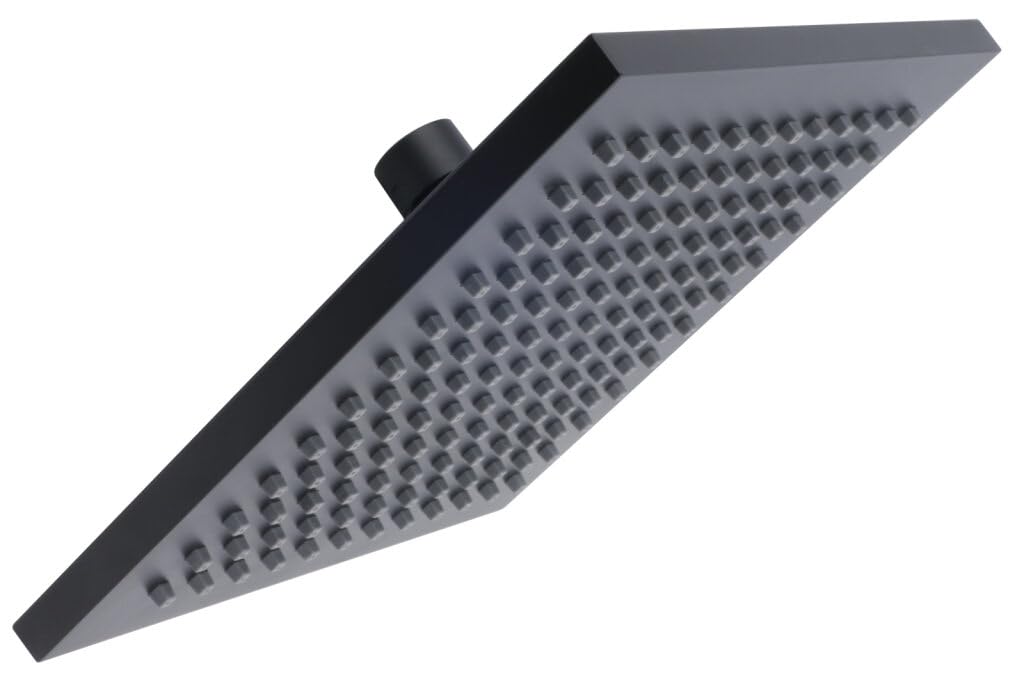 Tête de douche carrée noire Boutte pour une salle de bain spa