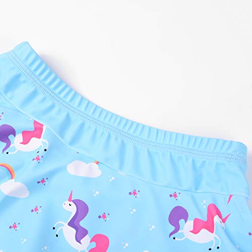 Image of JerrisApparel Toddler Girls Unicorn Swimwear Two Pieces Rash Guard Swimsuit Set Surfing