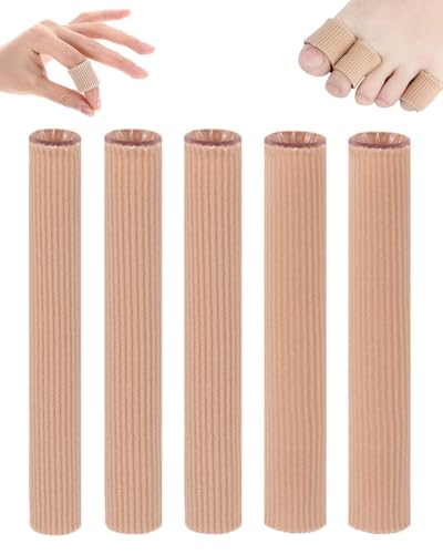 FUGLUS 5 Pezzi Proteggi Dita Piedi, Paracalli Piedi 3 Dimensioni, Cappucci di Protezione per Manicotti, Cuscino per Rimozione di Calli,Alluce Valgo Trattamento, Calli