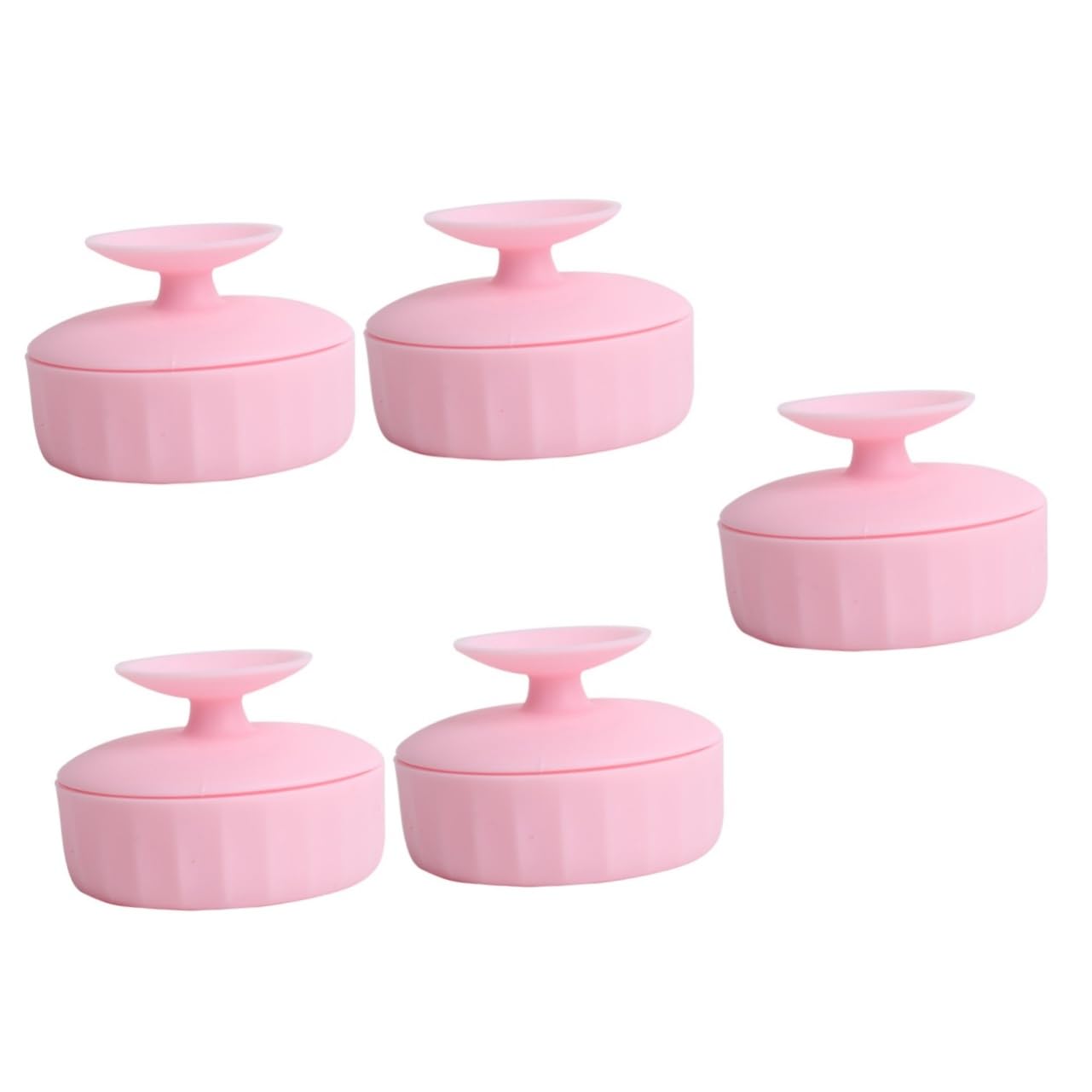 Ipetboom 5 Pz Scatola per la pulizia dei pennelli da trucco tappetino pulito per pennelli da trucco detergente per spugne per il trucco tappetino pulisci pennelli fornitura di trucco spugna