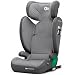 Kinderkraft JUNIOR FIX2 I-SIZE Kindersitz 15-36kg, Kinderautositz mit Isofix, Gruppe 2/3, 100-150 cm, Einstellbare Rückenlehne und Kopfstütze, spezielle Sicherheitssysteme, Leicht zu tragen, Grau