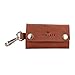 FINELAER Leather Key Chain Holder Wallet Case Organizer 6 Hooks Button Closure (Brown Carlo)