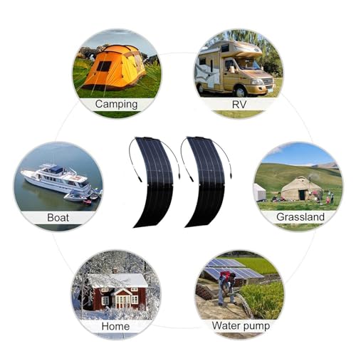 Panneau solaire camping-car 200W charge rapide off-grid avec contrôleur 40A