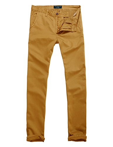 Image of Match Mens Regular-Fit Casual Flat Front Chino Pants