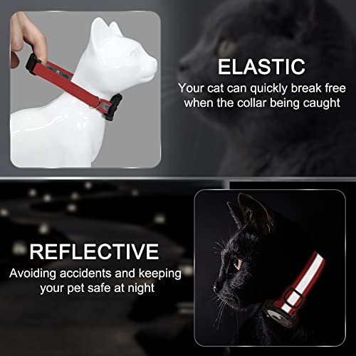 Reflective Airtag Cat Collar, JIARUI Integrated Apple Airtag Cat Collar, GPS Cat Tracker Collar with Airtag Holder and Bell - Image 2