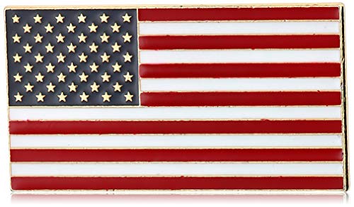 Authentic Official American Flag Enamel Lapel Pin Proudly Made In USA Gold Lapel Pin– 1 Pin