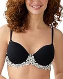 Wacoal Embrace - Soutien-gorge de tous les jours - Moulé - À fleurs - Femme - Noir - 90D (Taille fabricant: 90D)